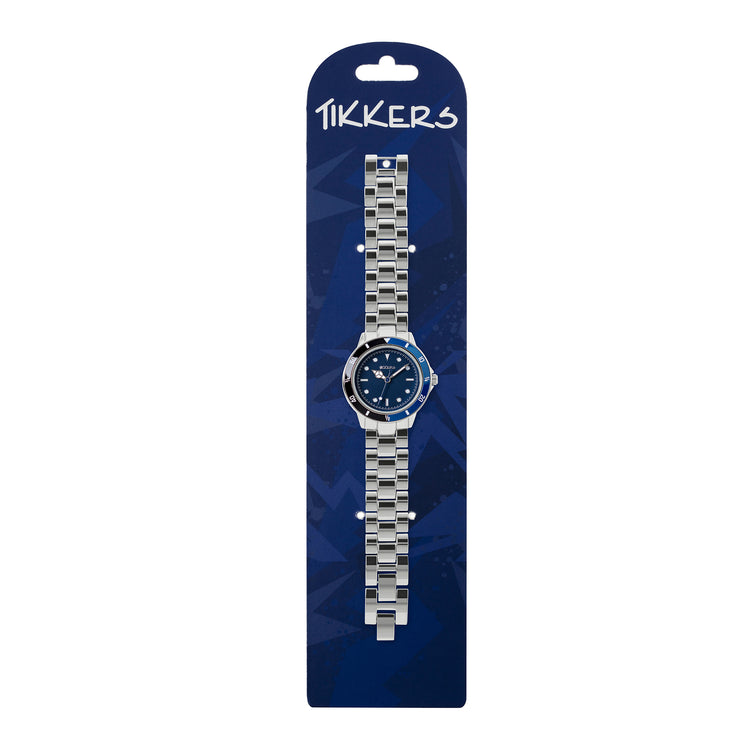 Tikkers Silver Metal Bracelet Time Teacher Watch