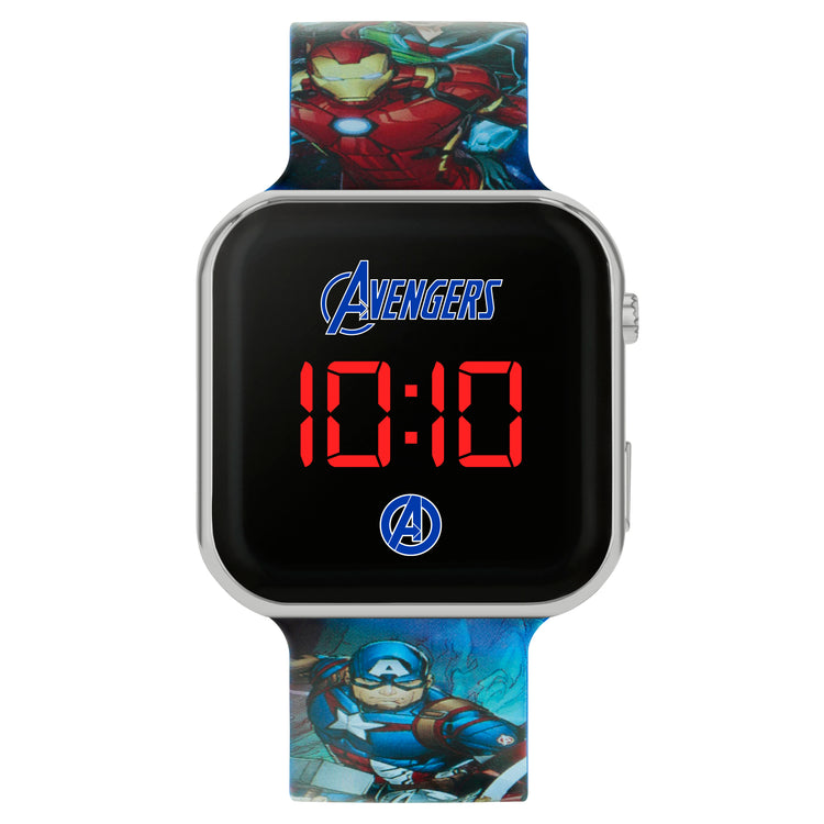 Avengers Printed Strap LED Watch