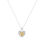 925 TT CRYSTAL PAVE HEART MICKEY MOUSE PENDANT 18