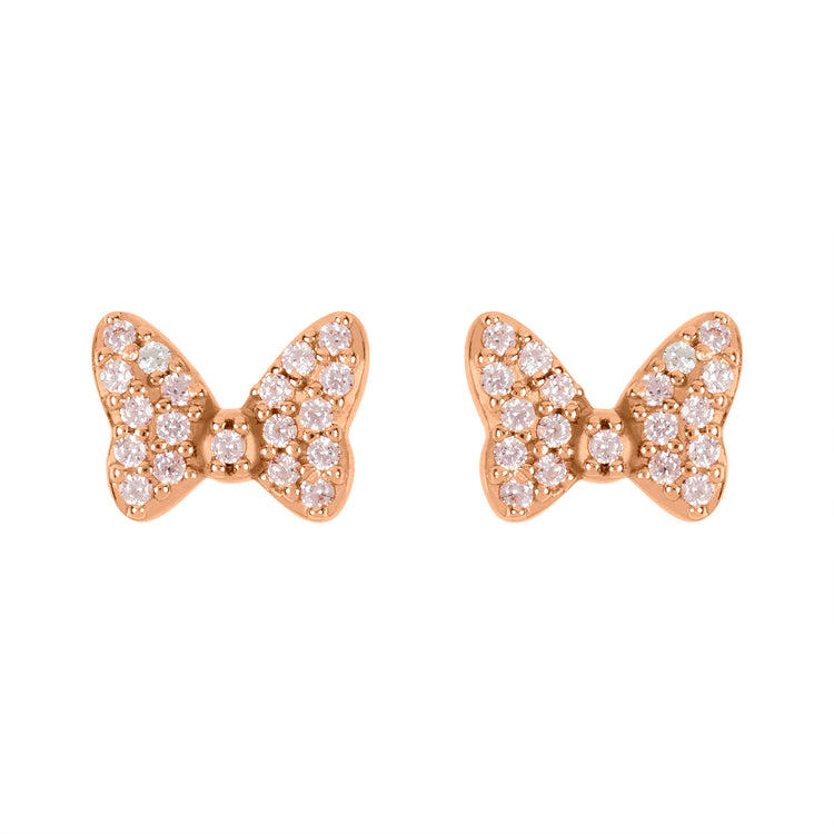 Minnie Sterling Silver Bow Earrings
