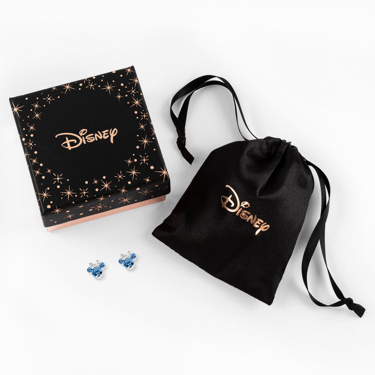 Minnie Silver Plated December Birthstone Stud Earrings