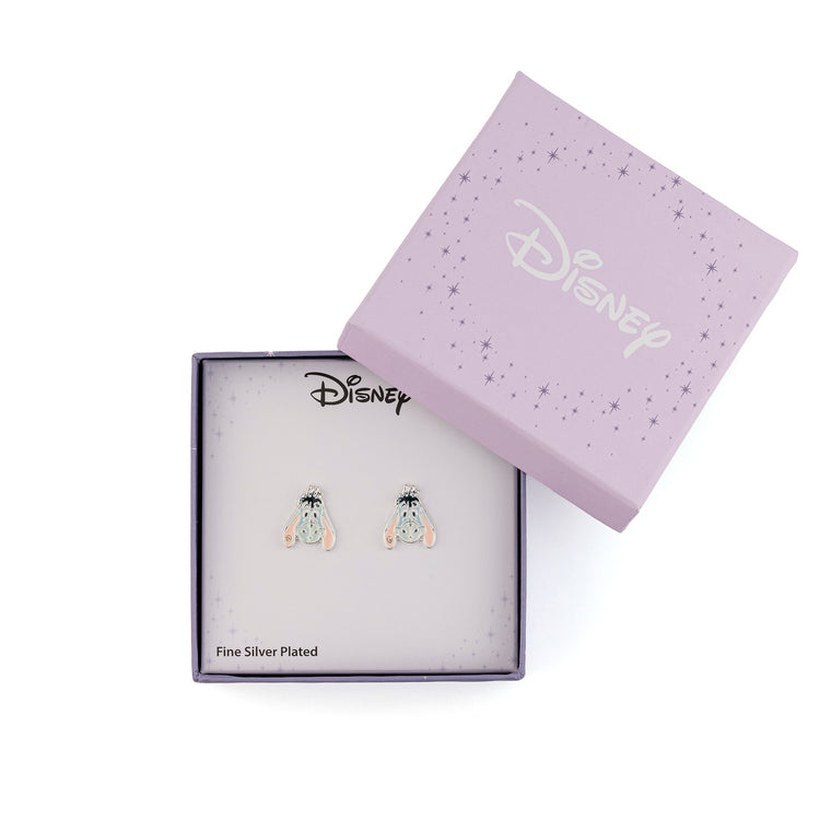 BRASS SLV PLT EEYORE STUD EARRINGS