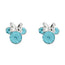 Minnie Sterling Silver March Birthstone Stud Earrings