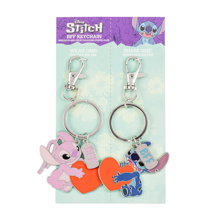 STITCH ANGEL BFF KEYCHAIN SET