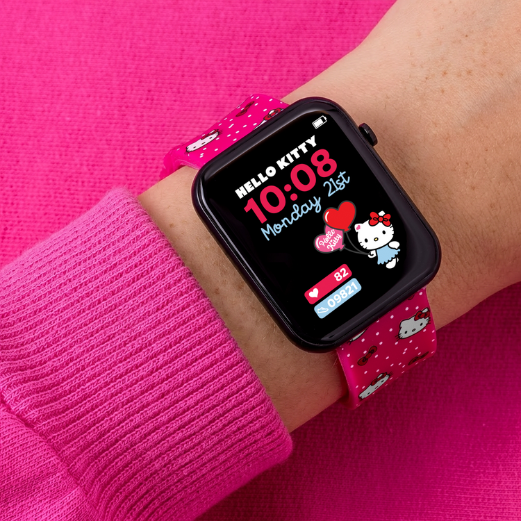 HELLO KITTY & FRIENDS PRINTED STRAP SMART WATCH