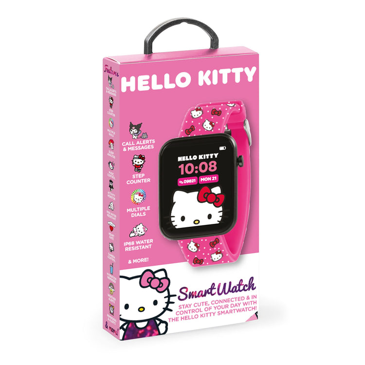HELLO KITTY & FRIENDS PRINTED STRAP SMART WATCH