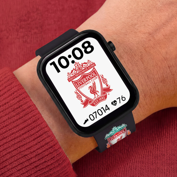 Liverpool FC Black Printed Strap Smart Watch