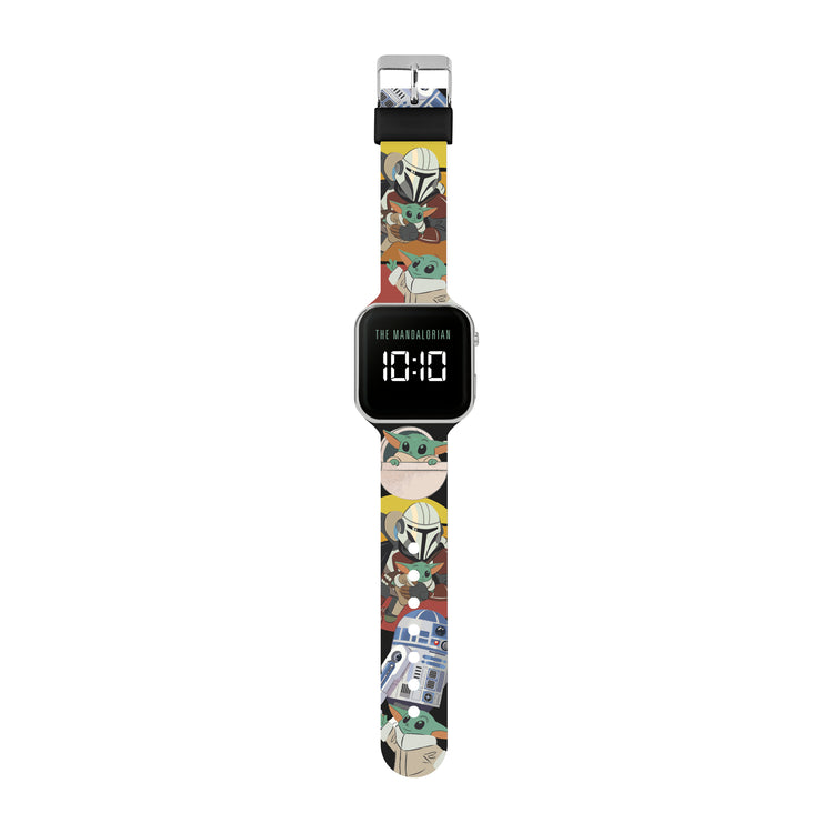 The Mandalorian Brown Printed Strap LED Watch