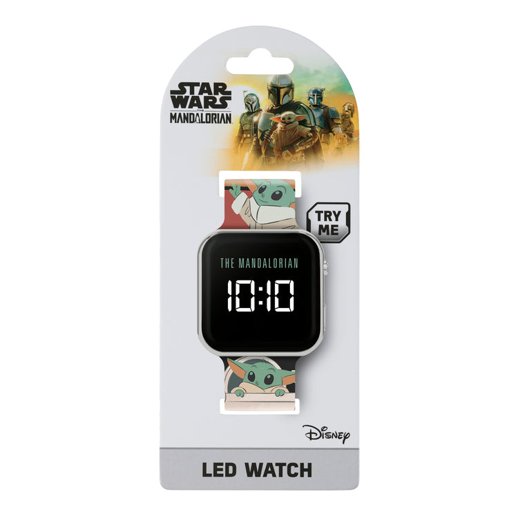 The Mandalorian Brown Printed Strap LED Watch