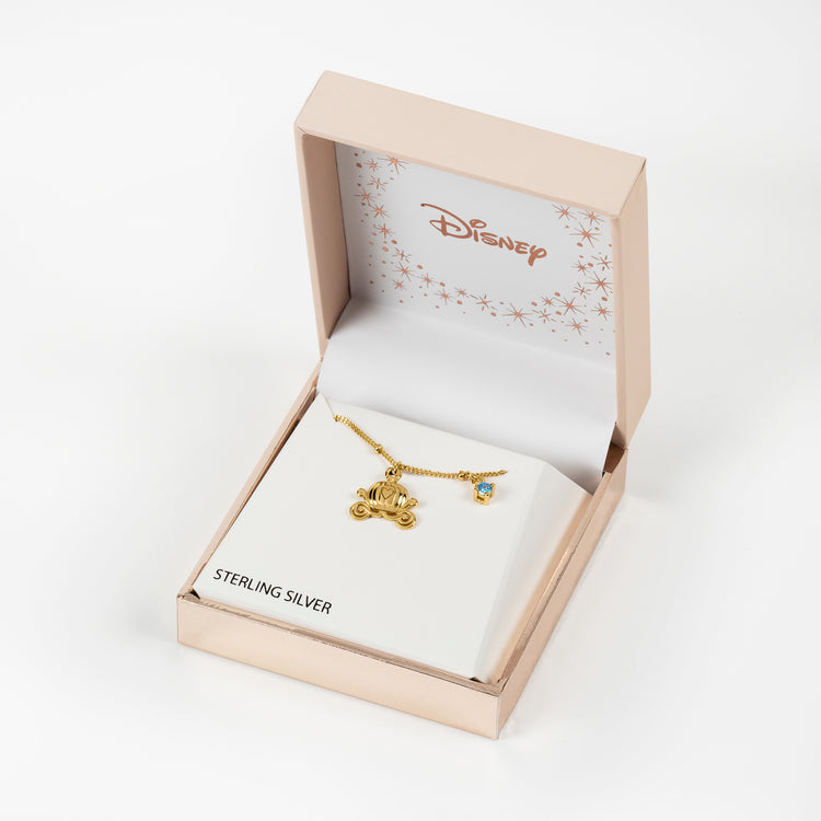 Cinderella Sterling Silver Carriage Necklace