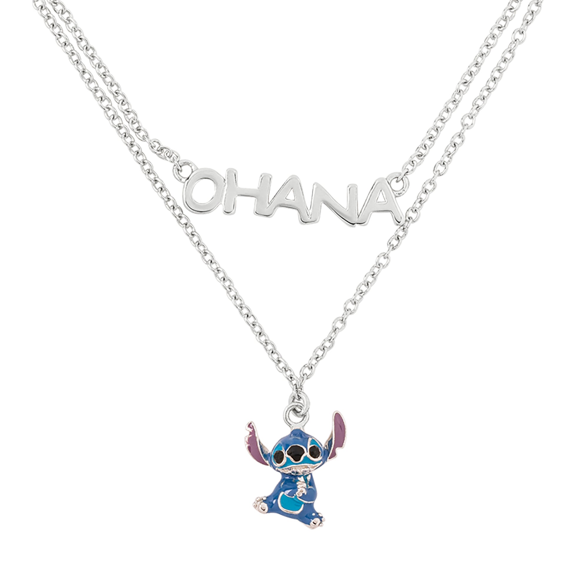 Lilo & Stitch Sterling Silver Ohana Pendant Necklace – WOW KINGDOM