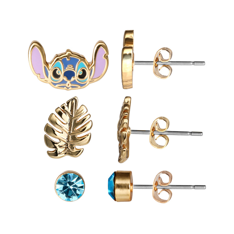 Lilo & Stitch Trio Leaf Earring Set