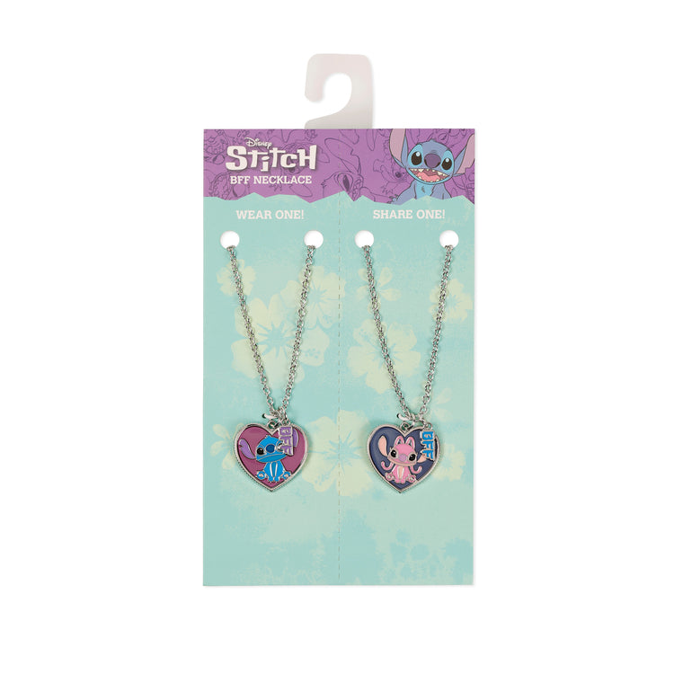 Lilo & Stitch Heart BFF Necklace set