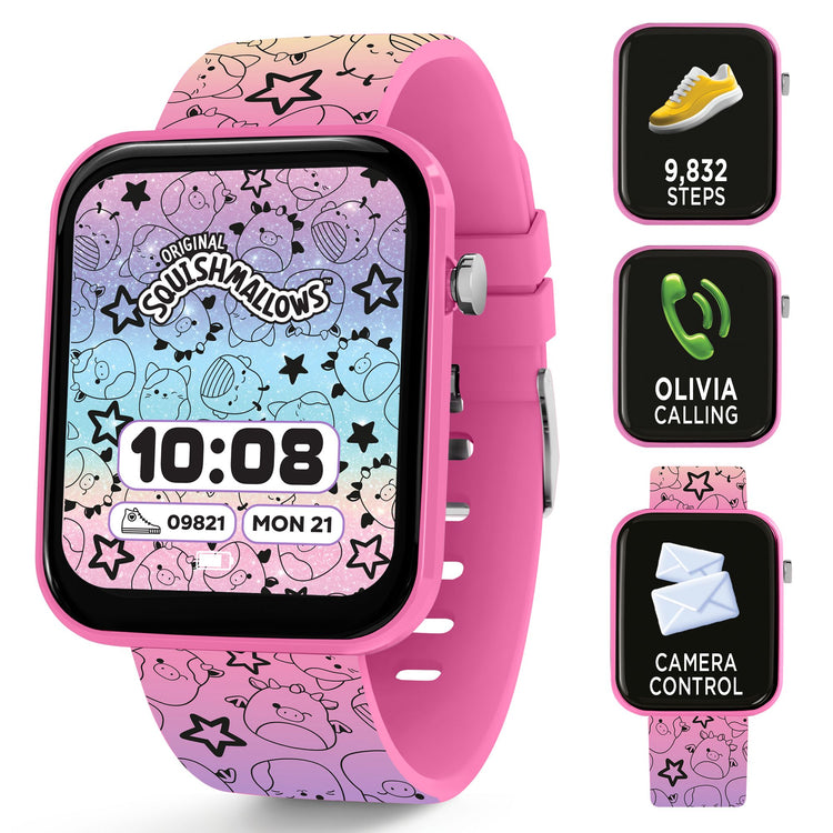 Squishmallows Rainbow Printed Strap Smart Watch