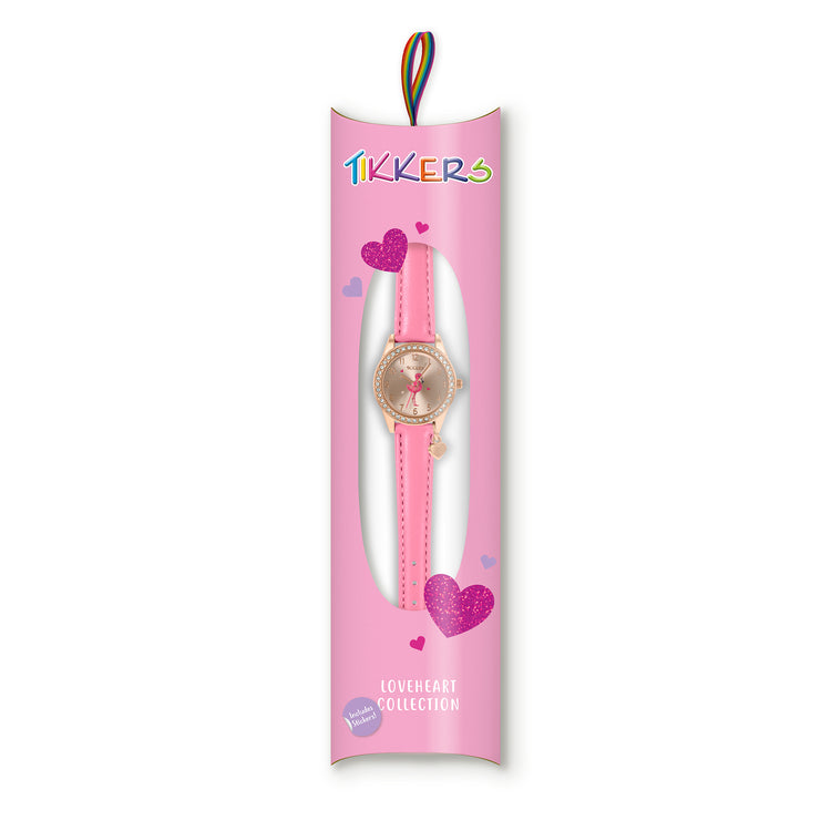 Tikkers Pink PU Strap Flamingo & Star Charm Watch