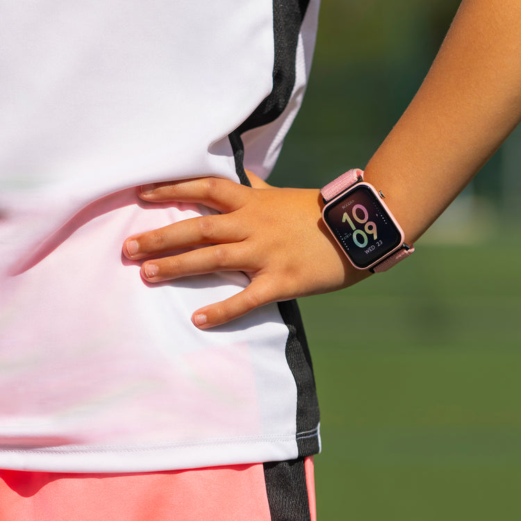 Tikkers Series 13 Pink Riptape Strap Smart Watch