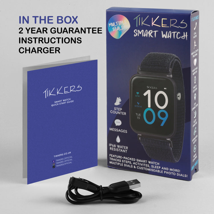 Tikkers Series 13 Navy Riptape Strap Smart watch