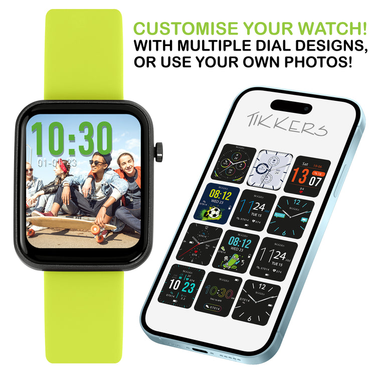 Tikkers Series 13 Green Silicone Strap Smart watch