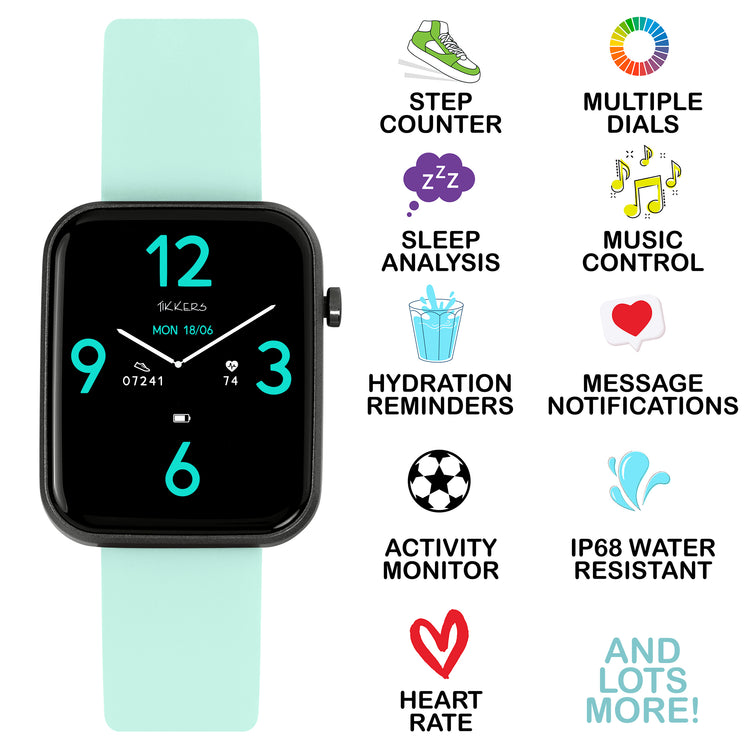 Tikkers Series 13 Blue Silicone Strap Smart Watch