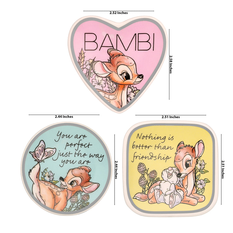Disney Bambi 3 Piece Trinket Tray Gift Set