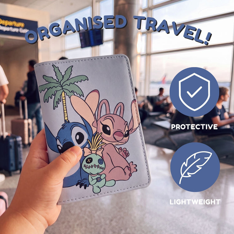 Lilo & Stitch PU leather passport holder
