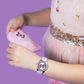 Tikkers Pink PU Strap Watch, Purse & Necklace Set