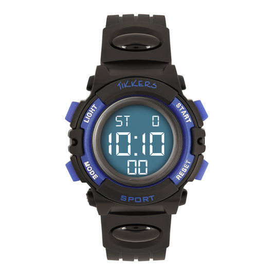 Tikkers Black and Blue Light Up Digital Watch