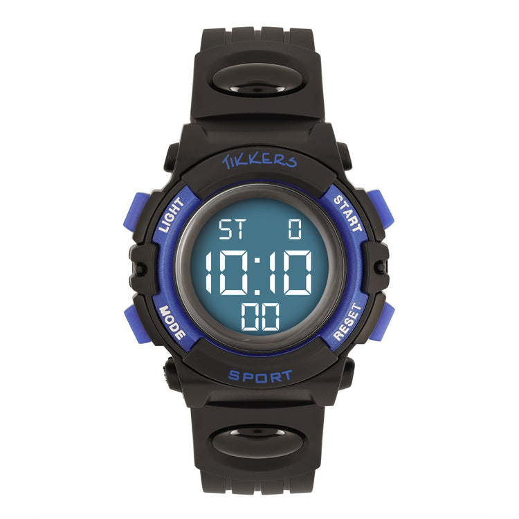 Tikkers Black and Blue Light Up Digital Watch