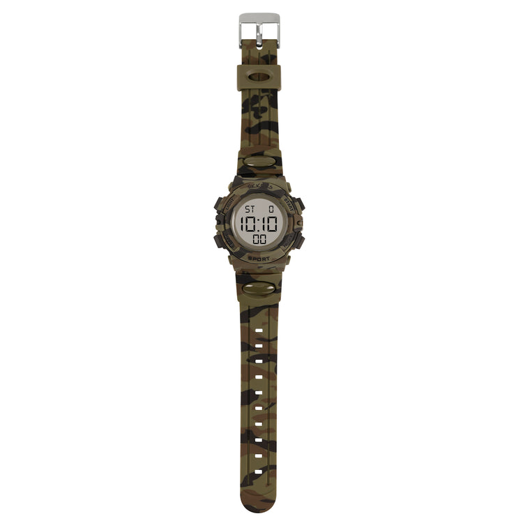 Tikkers Green Camo Light Up Digital Watch