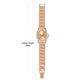 Tikkers Rose Gold Metal Bracelet Multicoloured Stone Watch