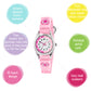 Tikkers Pink Canvas Watch, Purse and Bracelet Set