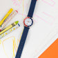 Tikkers Navy Silicone Time Teacher Watch