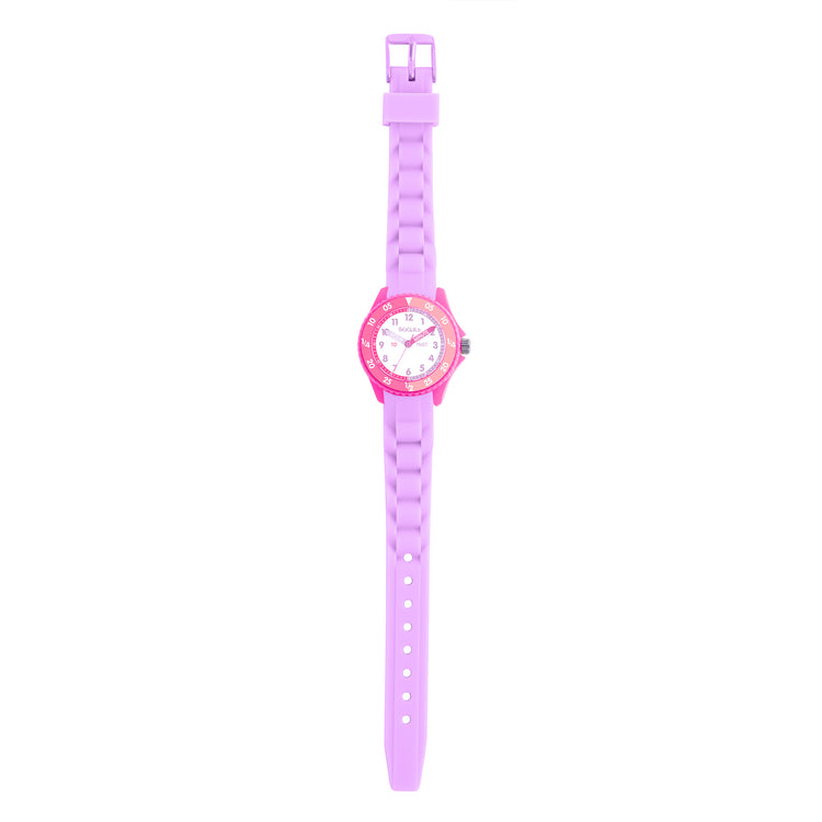 Tikkers Lilac & Pink Silicone Time Teacher Watch