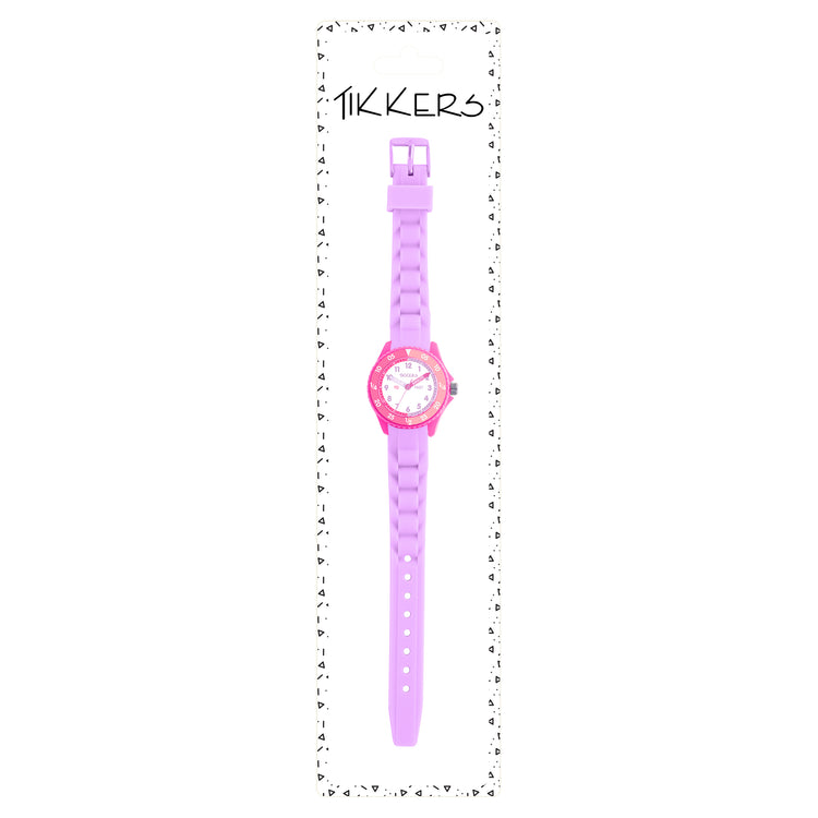 Tikkers Lilac & Pink Silicone Time Teacher Watch