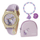 Tikkers Purple Unicorn Watch, Bracelet and Purse Gift Set