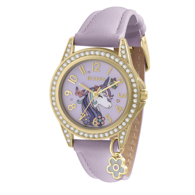 Tikkers Purple Unicorn Watch, Bracelet and Purse Gift Set