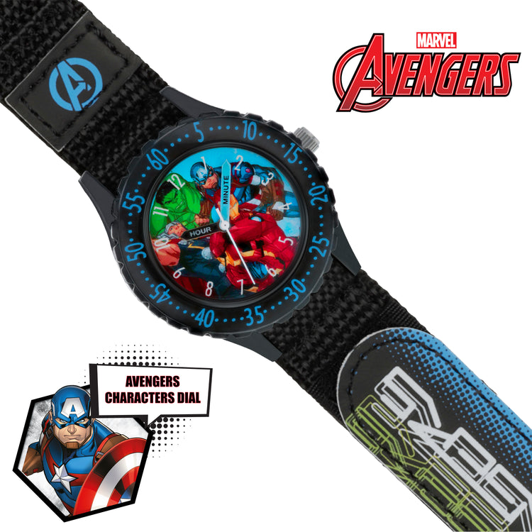 Avengers Black Time Teacher Watch