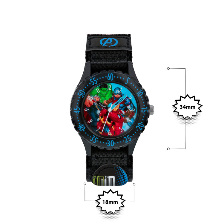 Avengers Black Time Teacher Watch