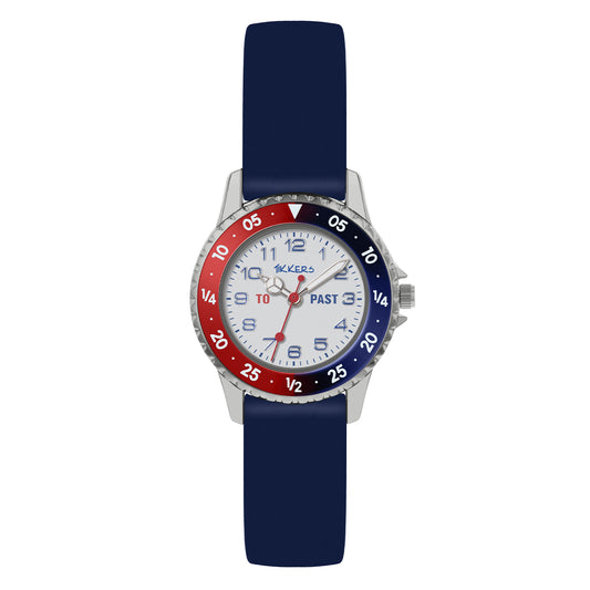 Tikkers Navy Silicone Time Teacher Watch
