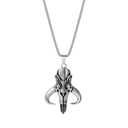 The Mandalorian Stainless Steel Mythosaur Skull Necklace