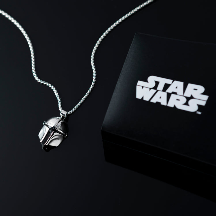 The Mandalorian Stainless Steel Boba Fett Necklace