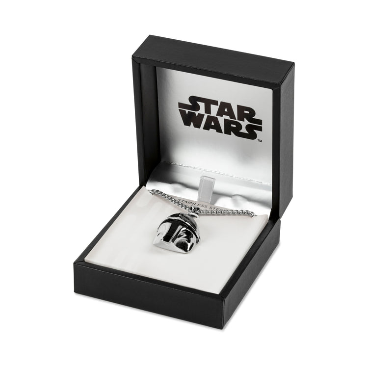 The Mandalorian Stainless Steel Boba Fett Necklace