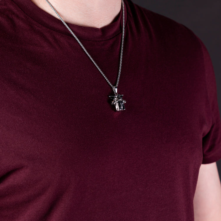 The Mandalorian Stainless Steel Grogu Necklace