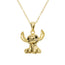 Lilo & Stitch Sterling Silver Gold Pendant Necklace