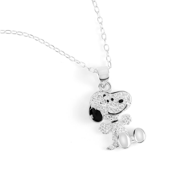 Snoopy Peanuts Sterling Silver Charm Necklace