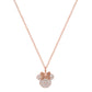 Minnie Rose Gold Silver Plated Stone Set Necklace