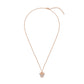 Minnie Rose Gold Silver Plated Stone Set Necklace