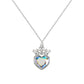 Disney Princess Heart Stone and Crystal Pendant Necklace