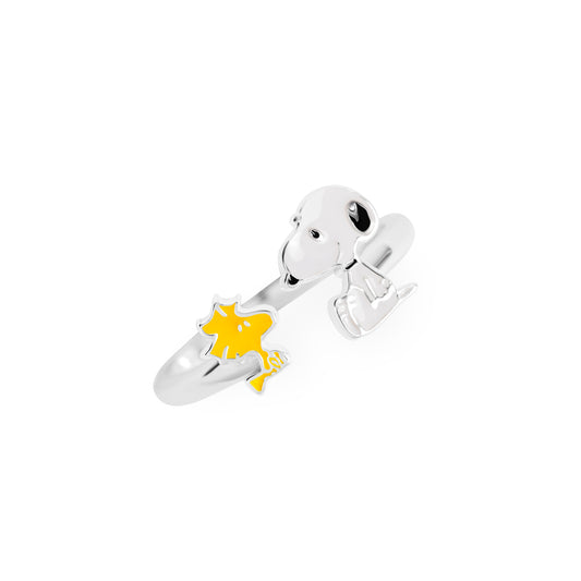 925 Sterling Silver Snoopy Peanuts Adjustable Ring