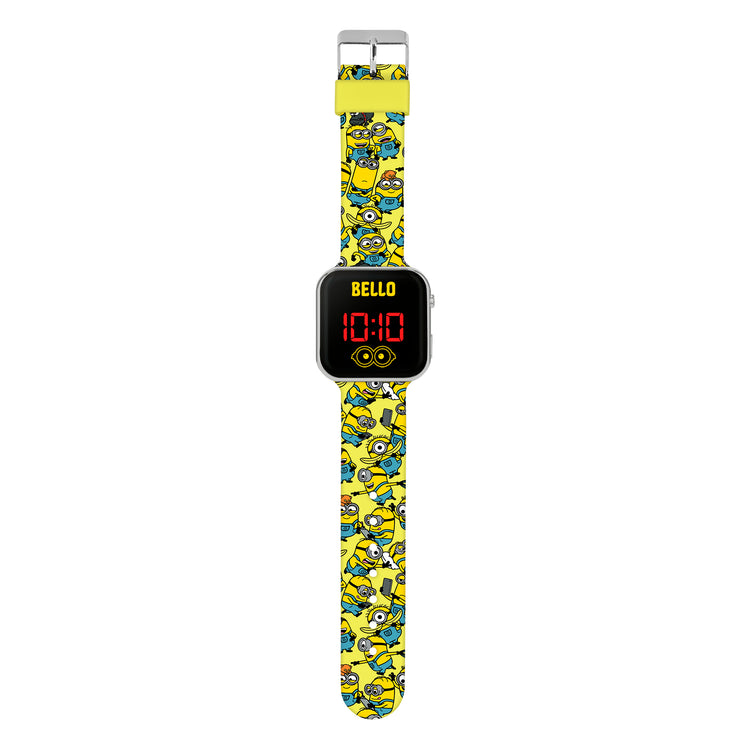 Minions Printed Strap LED Watch